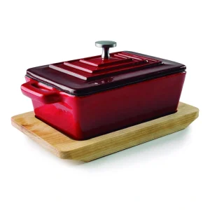 Cacerola con Tapa Recta, Magma Red 13×9 Cm