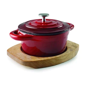 Cacerola con Tapa Redonda Magma Red D10 Cm