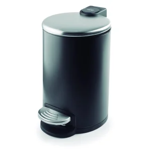 Papelera Con Freno Negra
