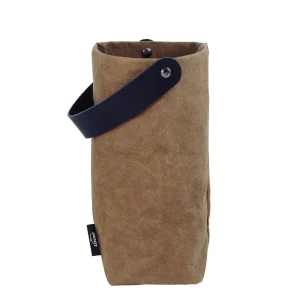 Botellero Papel Con Asa Cuero