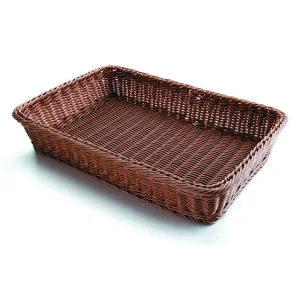 Cesta Pan Rectangular Marron 53×33,5×9