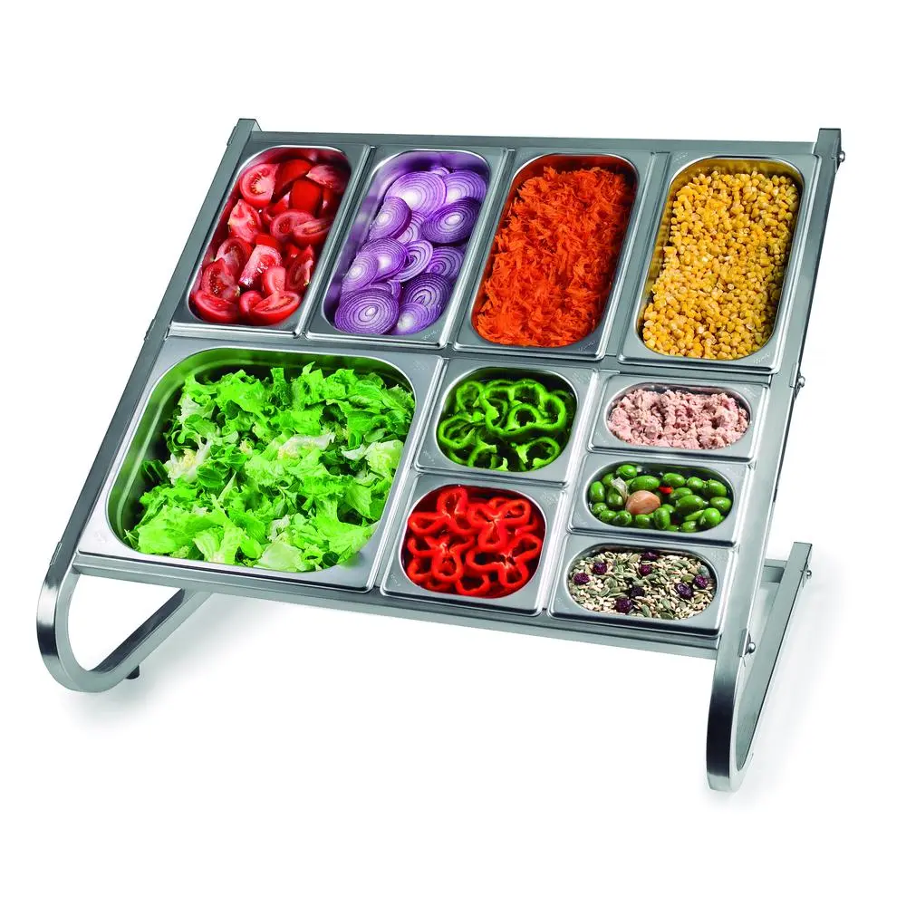 66246-SOPORTE CUBETAS DOBLE CON CUBETAS CON COMIDA