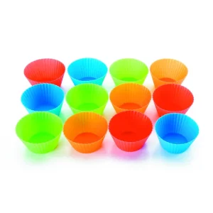 Set 12 Moldes Muffin Silicona