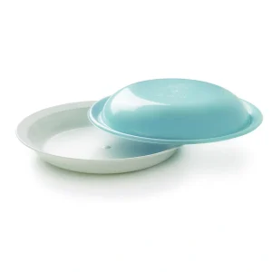 Plato Llano Policarb, 22×3 Cm Con Tapa