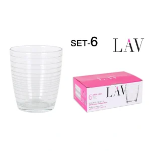 Set 6 Vasos 340Cc Apollon Vidrio