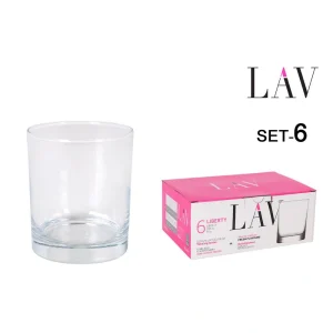 Set 6 Vasos 265Cc Liberty Vidrio
