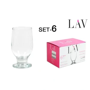 Set 6 Vasos Copas Agua 305Cc R Vidrio
