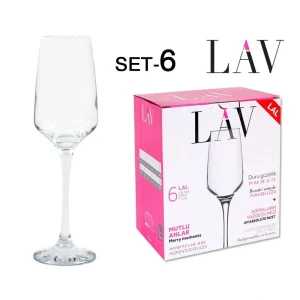 Set 6 Copas Champagne 230Cc L Vidrio
