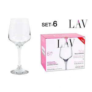 Set 6 Copas Vino 295Cc Lal Vidrio
