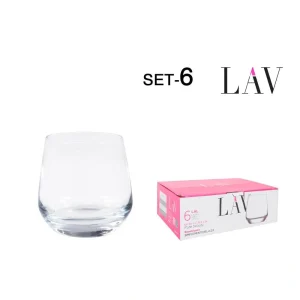 Set 6 Vasos Whisky 345Cc Lal Vidrio