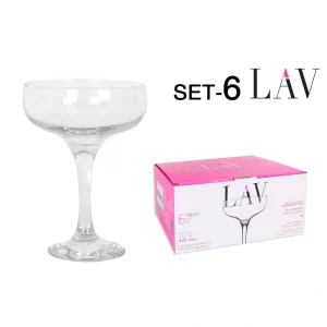 Set 6 Copas Champagne 235Cc M Vidrio