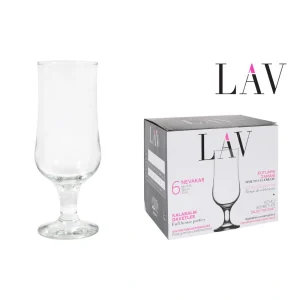 Set 6 Copas Cerveza 385Cc Neva Vidrio