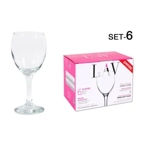 Set 6 Copas Vino 245Cc Empi Vidrio