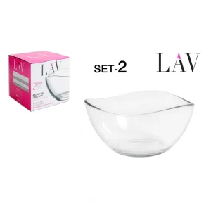 Set 2 Ensaladeras 17Cm950Cc Vidrio