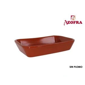 Fuente Barro Horno Rectangular 29X20Cm Azofra Stoneware