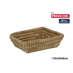 Cesta Conica Mimbre Rectangular Korne