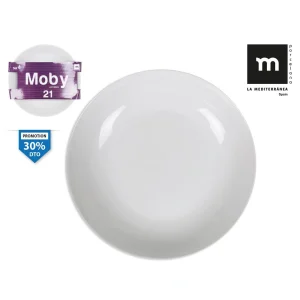 Set 4 Platos Hondo 21Cm Moby Porcelana