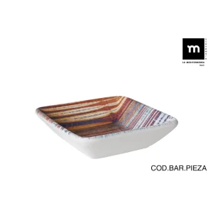 Bol Cuadrado 12.5X12.5Cm Boreal Porcelana