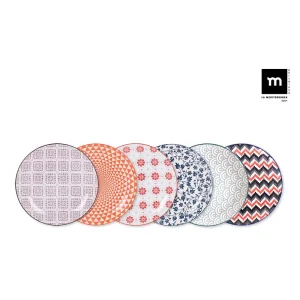 Fuente Redonda Japo 20Cm Surt. 6 Deco.Hiromi Porcelana