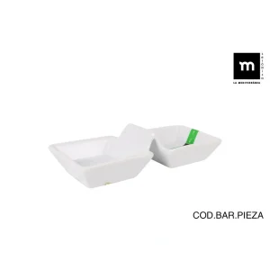 Mini Bol Doble Blanco 17.5X7.8X4.2Cm Yummy Md Porcelana