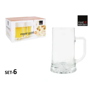 Jarra Cerveza Vidrio Royal Gold