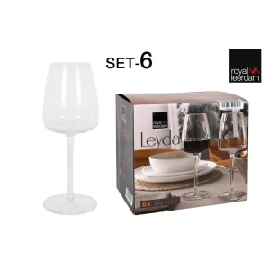 Set 6 Copas Vino 31Cl Leyda Vidrio