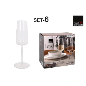 Set 6 Copas Champagne 23Cl Leyda Vidrio