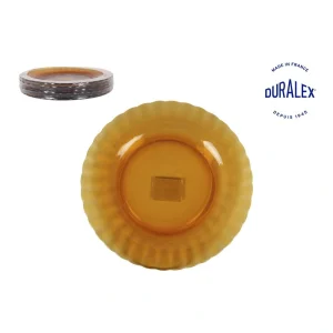 Plato Llano Ambar Picardie Vidrio Duralex