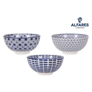 Bol Aper.15.5X7.7Cm 3Dec Azulmasako Porcelana