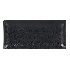 Bandeja Melamina Rectangular Negra Korio Arizona