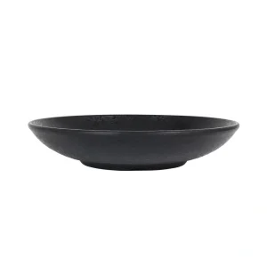 Plato Hondo Negro Korio Arizona 23X4.5Cm Melamina
