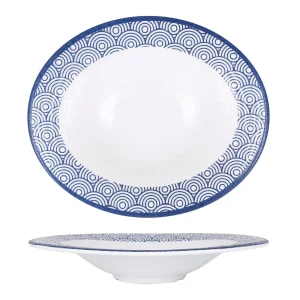 Plato Pasta Oval Tohu Hokkaido 29X24.5X5Cm Melamina