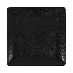 Plato Llano Ming Iii Arizona Negro 24X24X2.5Cm Melamina