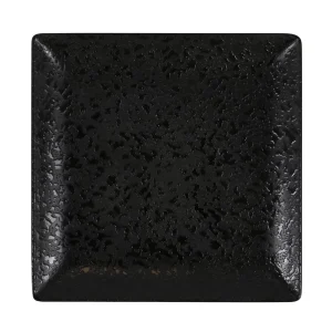 Plato Pan Ming Iii Arizona Negro 16X16X2Cm Melamina