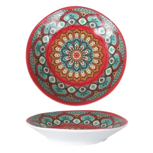 Plato Hondo Arizona Rajput 23X4Cm Melamina