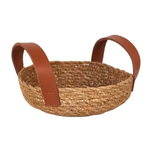 Cesta Seagrass C/Asa Piel