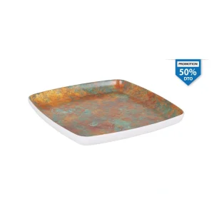 Plato Cuadrado Goji 21.5X21.5X2. Melamina