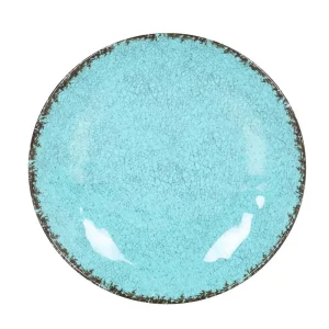 Plato Llano Azul Guayaba 25.5X4Cm Melamina