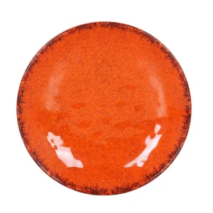 Plato Postre Naranja Guayaba 21.5X3Cm Melamina