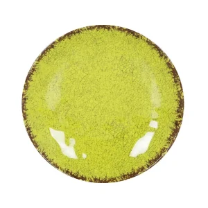 Plato Postre Pistacho Guayaba 21.5X3Cm Melamina