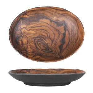 Bandeja Oval Lemn 23X16.5X4Cm Melamina