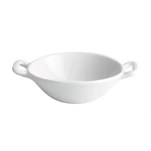 Cazuela Porcelana Blanca Conica Tapas Con Asas