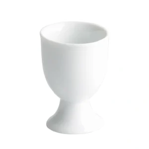 Huevera Porcelana Con Pie Blanca