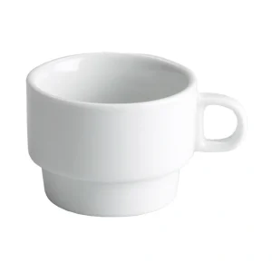 Taza Porcelana Consome Blanca