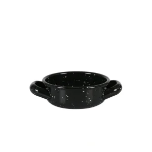Cacerola Pequeña Metal Negro Sin Tapa Con Asas