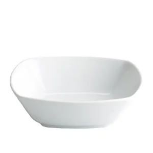 Ensaladera Porcelana Blanca Cuadrada