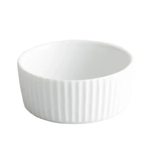 Bowl Estrias 5 Cl. 6X2.5 Cm. Porcelana