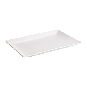 Fuente Stoneware Rectangular Blanca