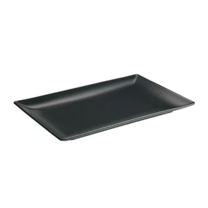 Bandeja Negra St.30X20X2.5Cm Ming I Stoneware
