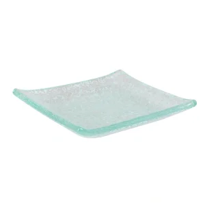 Plato Degustacion Blanco 8X8X1Cm Vidrio